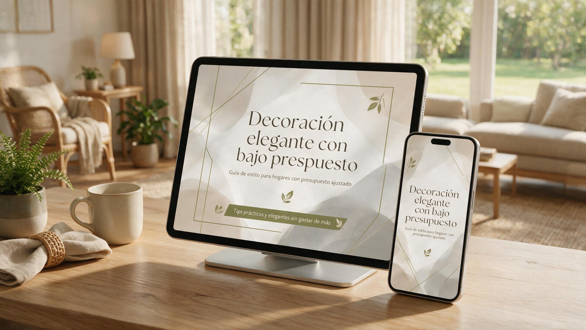 ELEGANCIA SIN GASTAR DE MAS: CAMBIA TU HOGAR CON BAJO PRESUPUESTO